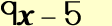y = -2x